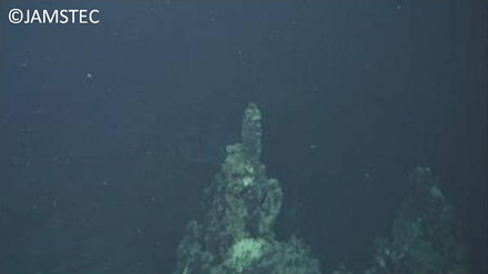 海底でそそり立つチムニー