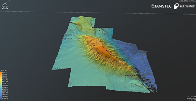 駒橋第 2海山の 3D地形図